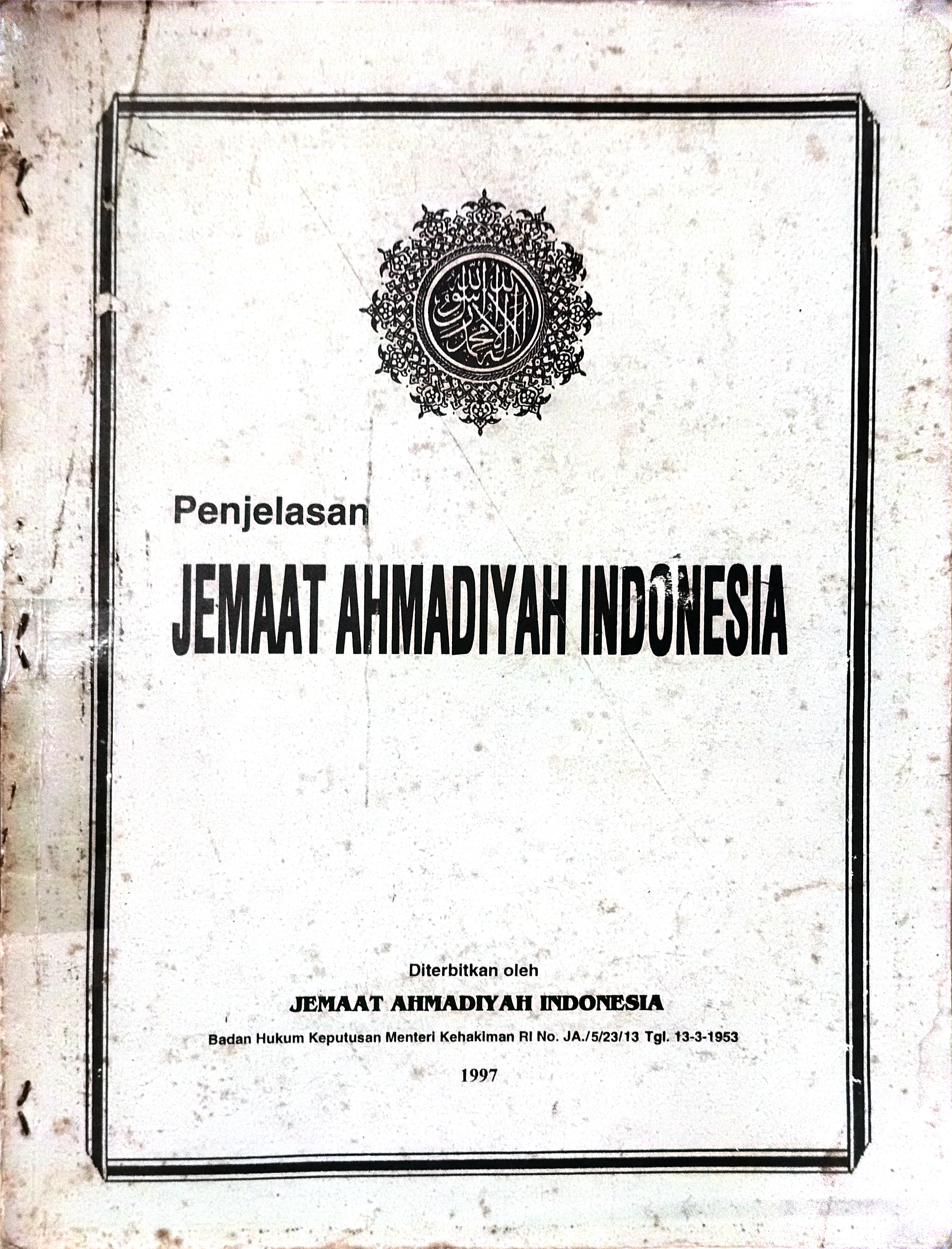 Penjelasan Jemaat Ahmadiyah Indonesia